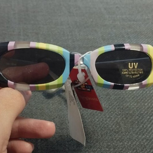 Disney Kids Sunglasses new, colorful striped design