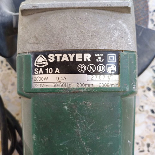 Stayer SA10 A angle grinder 2000W, 230mm, made in Italy