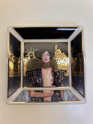 Goebel Artis Orbis Gustav Klimt Judith I Porcelain Ashtray mint condition