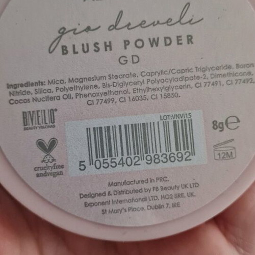 MUA Blush x Gio Dreveli like new, limited edition, 8 g
