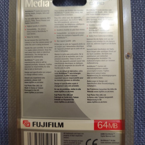 Fujifilm MultiMediaCard MMC 64MB new, sealed