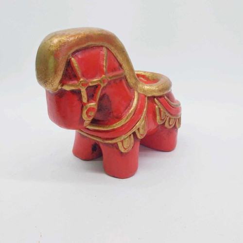 Vintage Thun Bolzano ceramic horse candlestick used