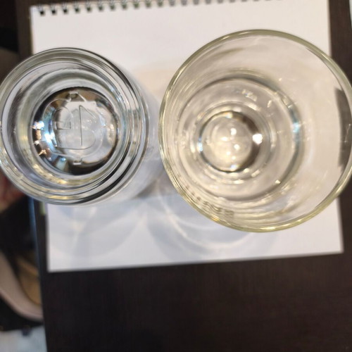 Chivas whiskey glasses new, thick and heavy glass