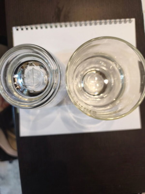 Chivas whiskey glasses new, thick and heavy glass
