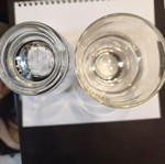 Chivas whiskey glasses new, thick and heavy glass