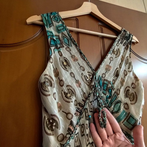 Rene Dehry dress colorful, size L, like new