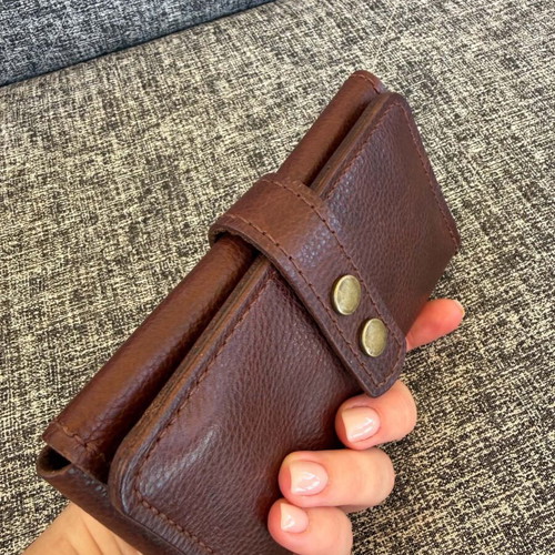 Handmade leather tobacco pouch