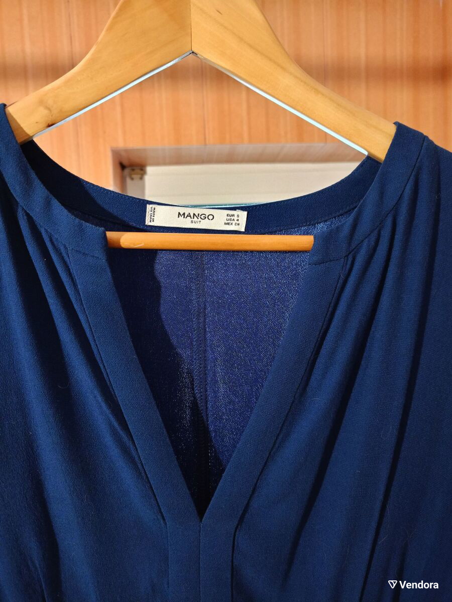 Mango dress royal blue used, size S -  7,00 - Vendora.cy