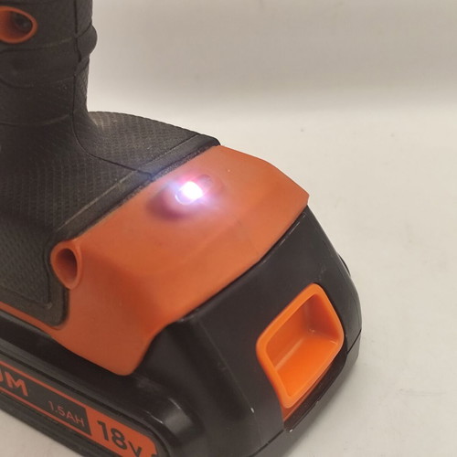 Black & Decker battery drill with battery