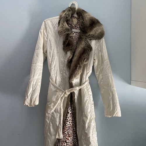 Charly women's winter coat with fur trim