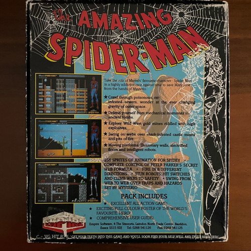 The Amazing Spider-Man By Empire used, box and poster, IBM game