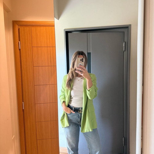 Vassia Kostara jacket like new, green, loose fit