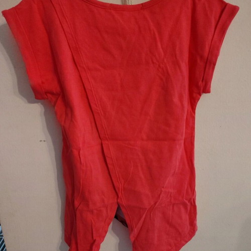 T shirt new coral short sleeve with girl print Frenzy age 5
