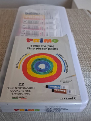 Σετ τέμπερες Primo Tempera Fine 12 χρώματα x 12ml σαν καινούργιο