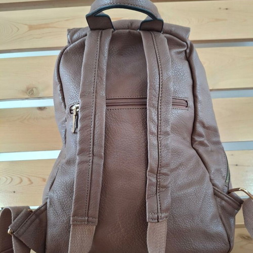 Backpack like new, beige and brown, large capacity