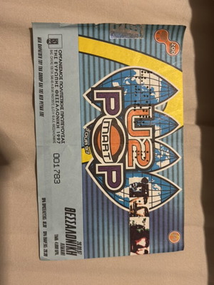 U2 Pop Mart Concert Ticket Thessaloniki 1997 Like New