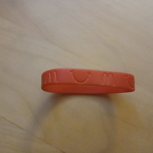 McDonalds bracelet like new, red