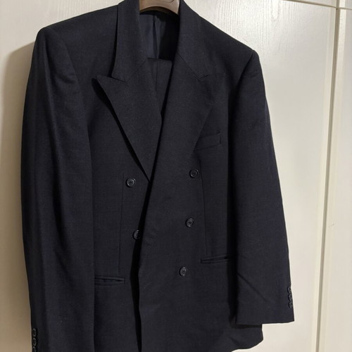 Van Gils Suit Jacket and Trousers Size 52 Like New, Blue