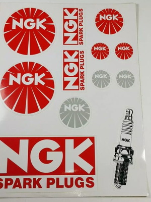 Αυτοκόλλητα από Μπουζί NGK καινούργια