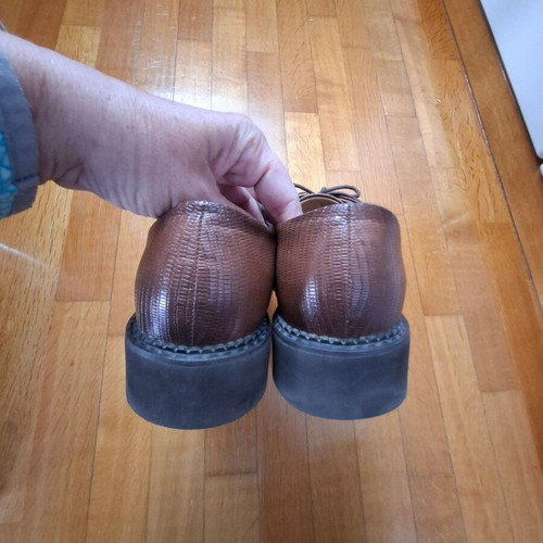 Brown lace-up shoes used size 41