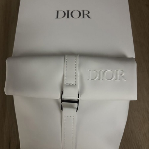 Dior toiletry bag new, white