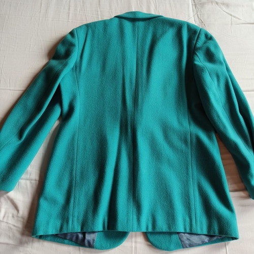 Handmade turquoise jacket like new, tailored