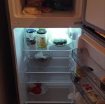 Refrigerator two-door 1.40m height x 0.55m like new