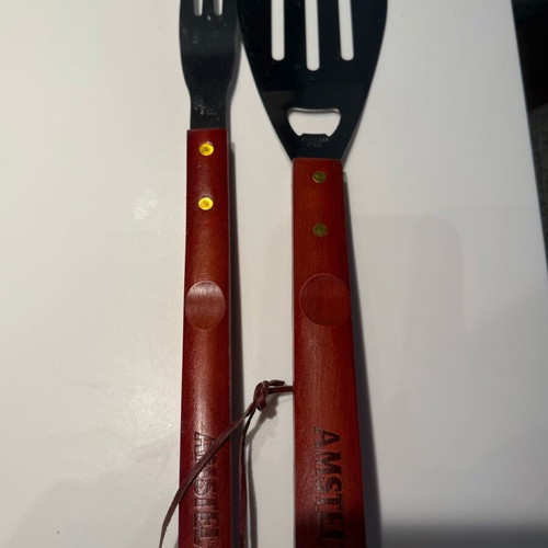 Amstel fork and spatula set new, stainless steel
