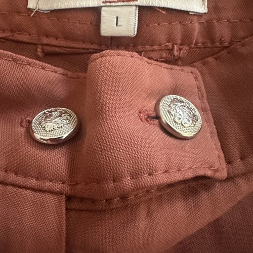 Vassia Kostara pants used, size large, terracotta color