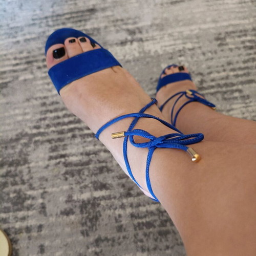 Envie Shoes blue sandals like new, size 37