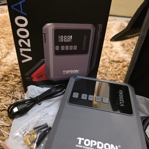 Jump Starter Air Compressor V1200 air topdown new