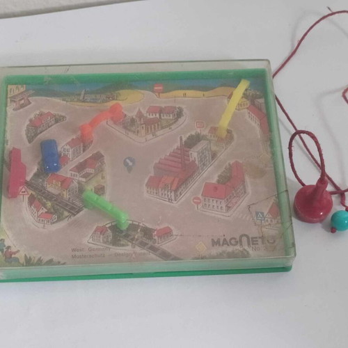 Magnetic toy used, 60-70s vintage, made in West Germany