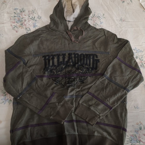 Billabong Australia Hoodie L Vintage Y2K Olive Green