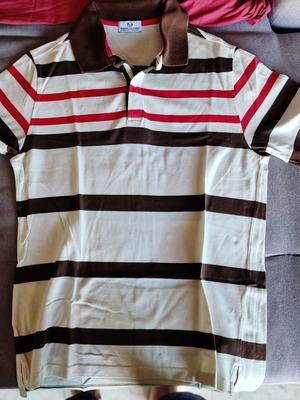 Sergio Tacchini Polo Shirt used, 100% cotton, size XL, white
