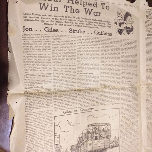 Collectible newspaper scraps used, set of historic issues