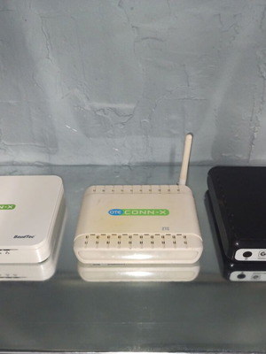 ADSL2+ Wi-Fi Router Pack of 4 used, OTE Conn-X, Tellas, TP-Link