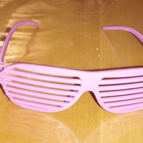 Carnival accessory neon pink disco punk glasses in like new condition