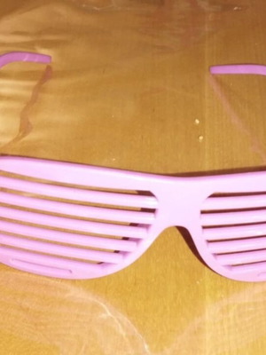 Carnival accessory neon pink disco punk glasses in like new condition