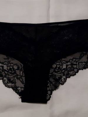 Бразилски бикини Zara черна дантела нови M/L