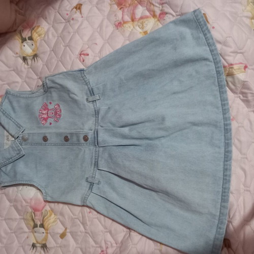Zara denim dress size 6 years, like new, blue