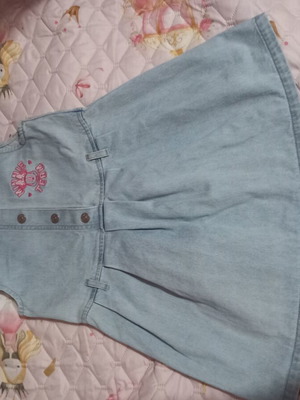 Zara denim dress size 6 years, like new, blue