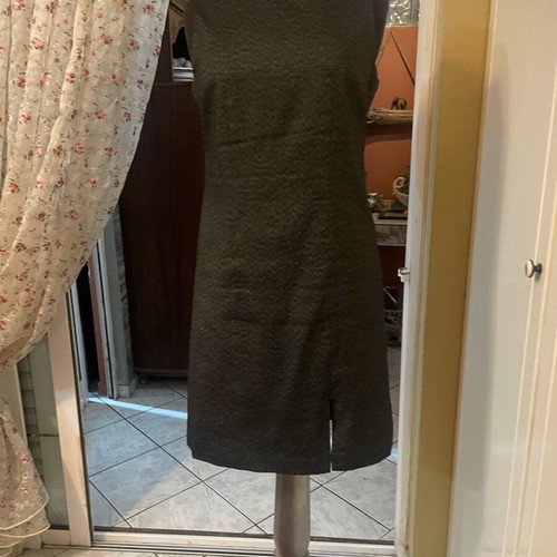 Midi sleeveless dress used, dark gray, size M 40