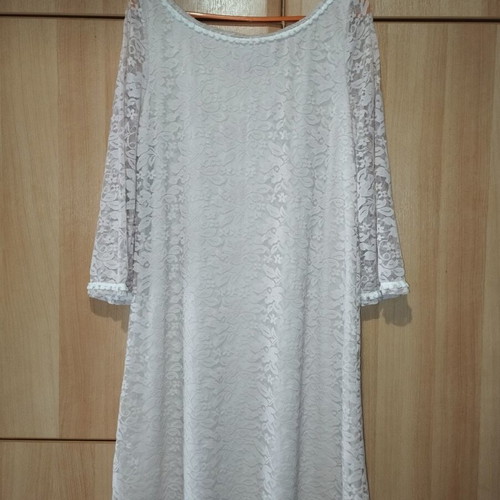 Hype pink-nude dress with lace like new, size M