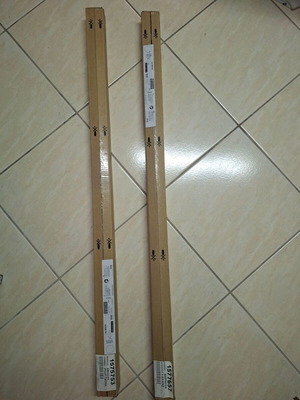 Bror IKEA set of 4 white uprights new, galvanized steel