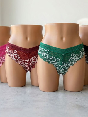 Women's underwear set 4 pieces size large multicolor new