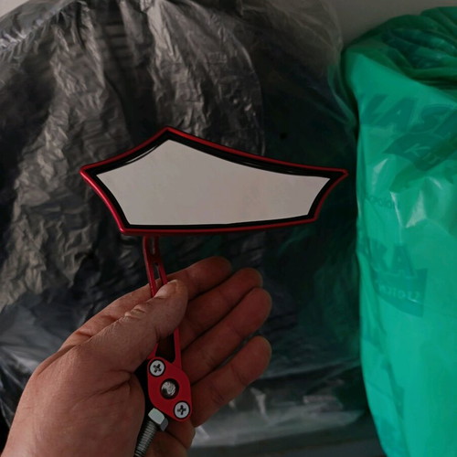 Motorcycle mirrors red new