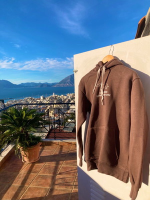 Φούτερ Zara καφέ σαν καινούργιο, μέγεθος S