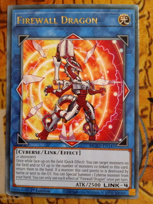 Firewall Dragon κάρτα Yugioh σαν καινούργιο, Alt Art, Rare