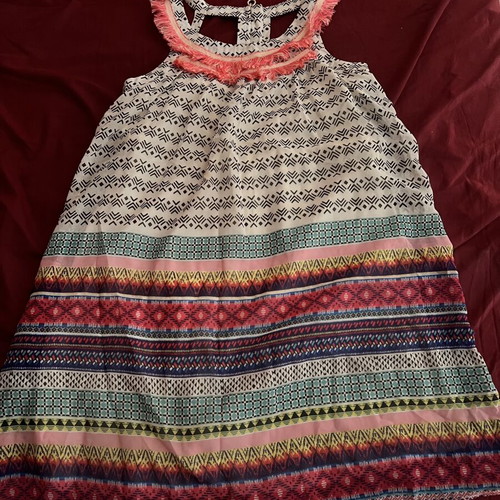 Tribe girls dress size 10 years like new, multicolor
