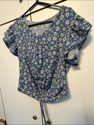 T-shirt καινούργιο, one size, άσπρο και μπλε
